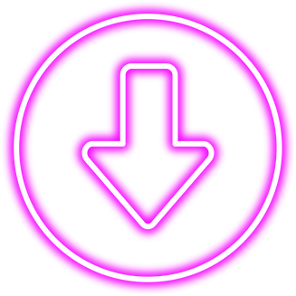 Neon Glowing Down Arrow